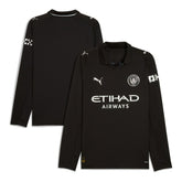 Manchester City 2025/26 Away Replica Long Sleeve Jersey