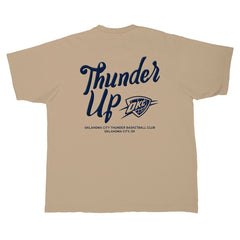 Tan Oklahoma City Thunder Stadium Essentials Unisex Thunder Up Urban T-Shirt | NBA