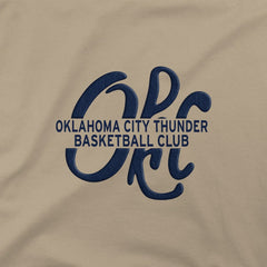 Tan Oklahoma City Thunder Stadium Essentials Unisex Thunder Up Urban T-Shirt | NBA