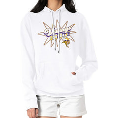 Minnesota Vikings Starter Women's Drive-In Sign Pullover Hoodie | NFL New