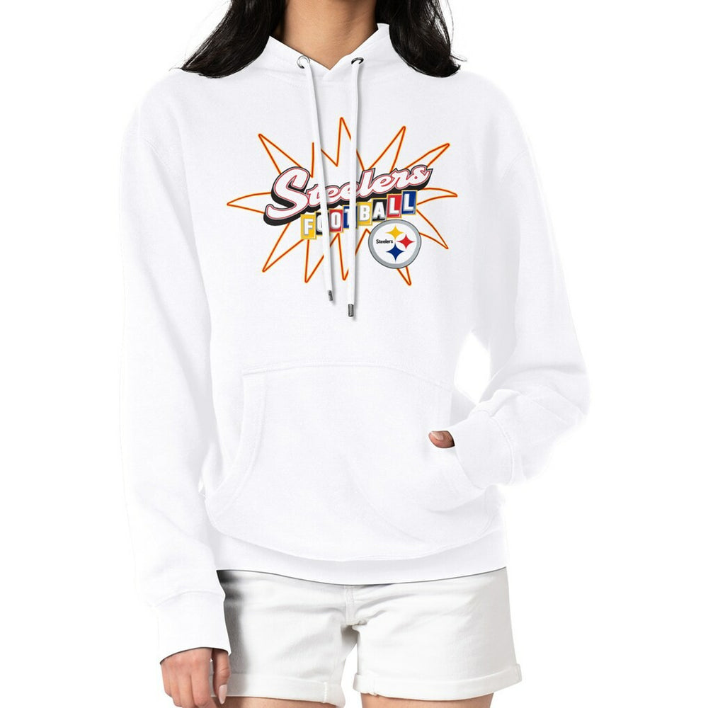 Pittsburgh Steelers Starter Women's Drive-In Sign Pullover Hoodie | NFL Online