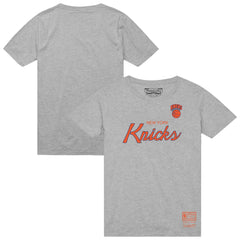 Heather Gray New York Knicks Big & Tall Hardwood Classics Vintage Wordmark T-Shirt | NBA