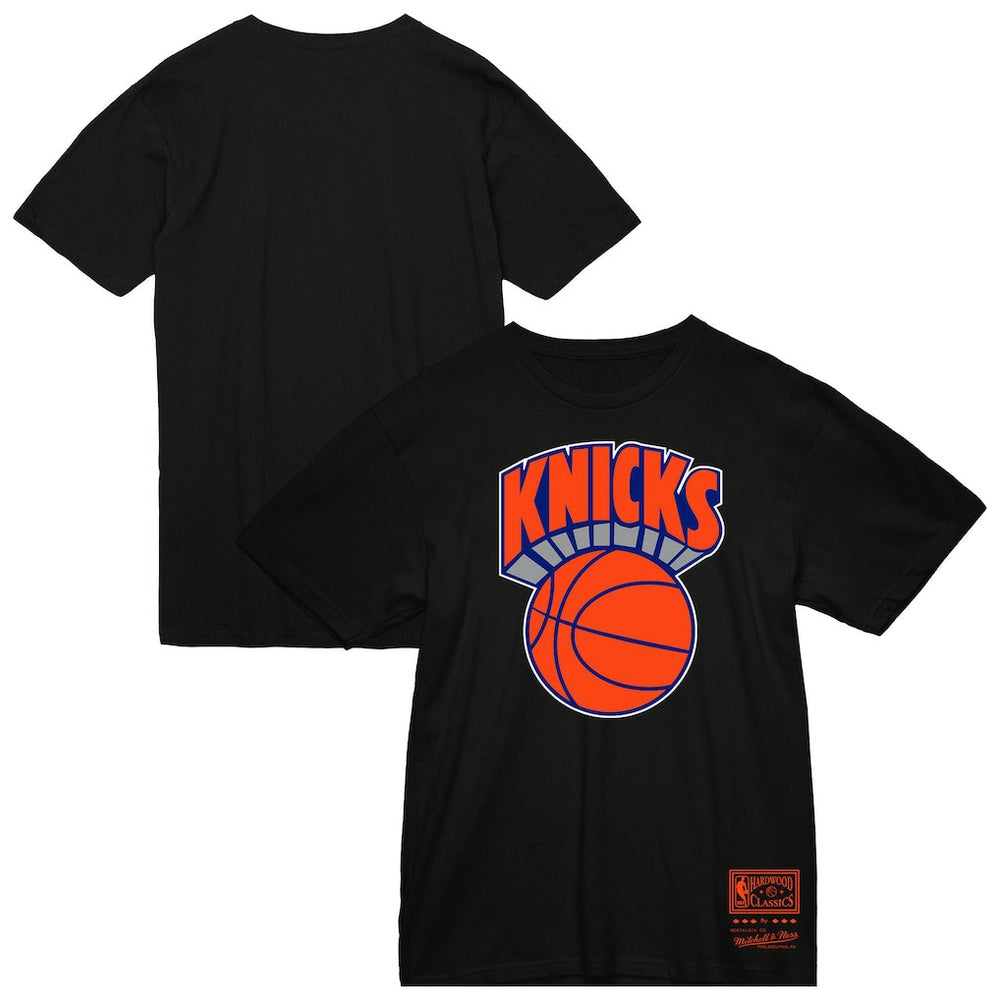 Black New York Knicks Big & Tall Hardwood Classics Vintage Logo T-Shirt | NBA