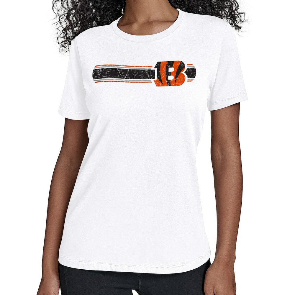 Cincinnati Bengals Starter Women's Team Stripe T-Shirt | NFL US