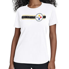 Pittsburgh Steelers Starter Women's Team Stripe T-Shirt | NFL Discount