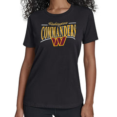 Washington Commanders Starter Women's Arch Stripe T-Shirt | NFL Discount