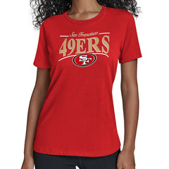 San Francisco 49ers Starter Women's Arch Stripe T-Shirt | NFL New
