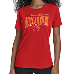 Tampa Bay Buccaneers Starter Women's Throwback Arch Stripe T-Shirt | NFL US