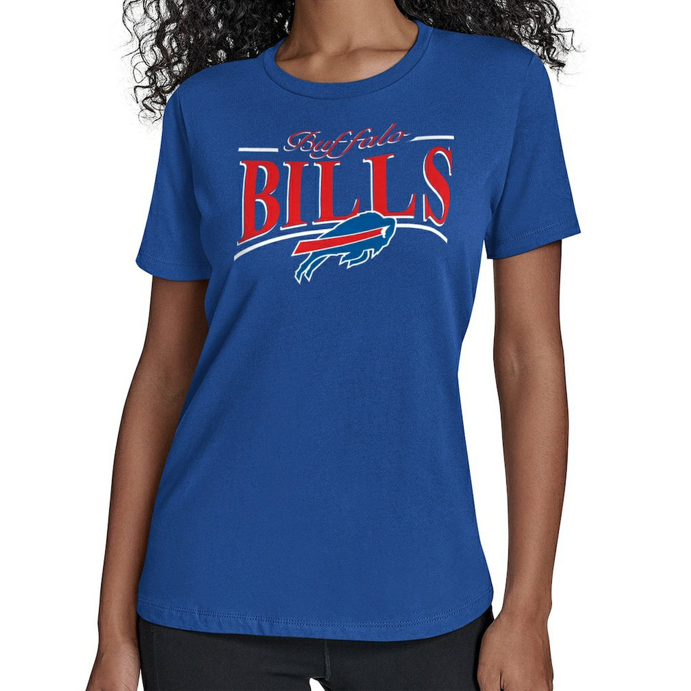 Buffalo Bills Starter Women's Arch Stripe T-Shirt | NFL Discount
