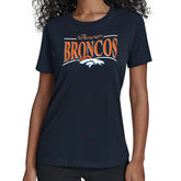 Denver Broncos Starter Women's Arch Stripe T-Shirt | NFL Outlet