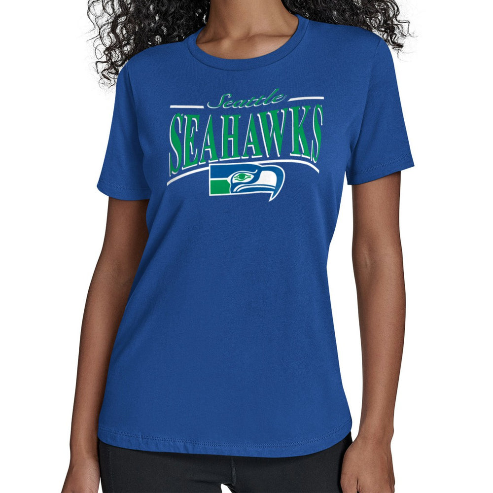 Seattle Seahawks Starter Women's Throwback Arch Stripe T-Shirt | NFL Near me