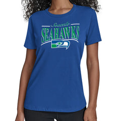 Seattle Seahawks Starter Women's Throwback Arch Stripe T-Shirt | NFL Near me