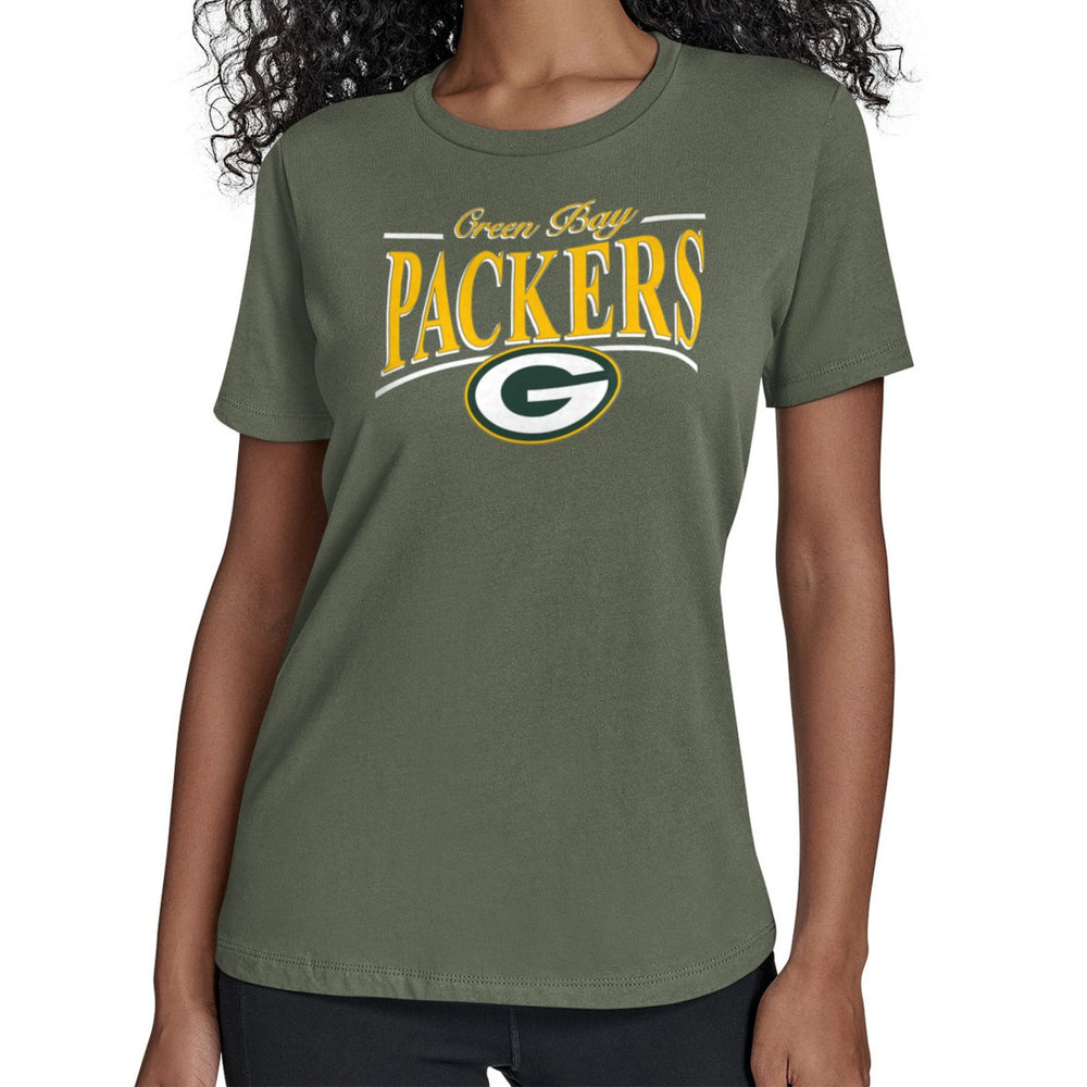 Green Bay Packers Starter Women's Arch Stripe T-Shirt | NFL New