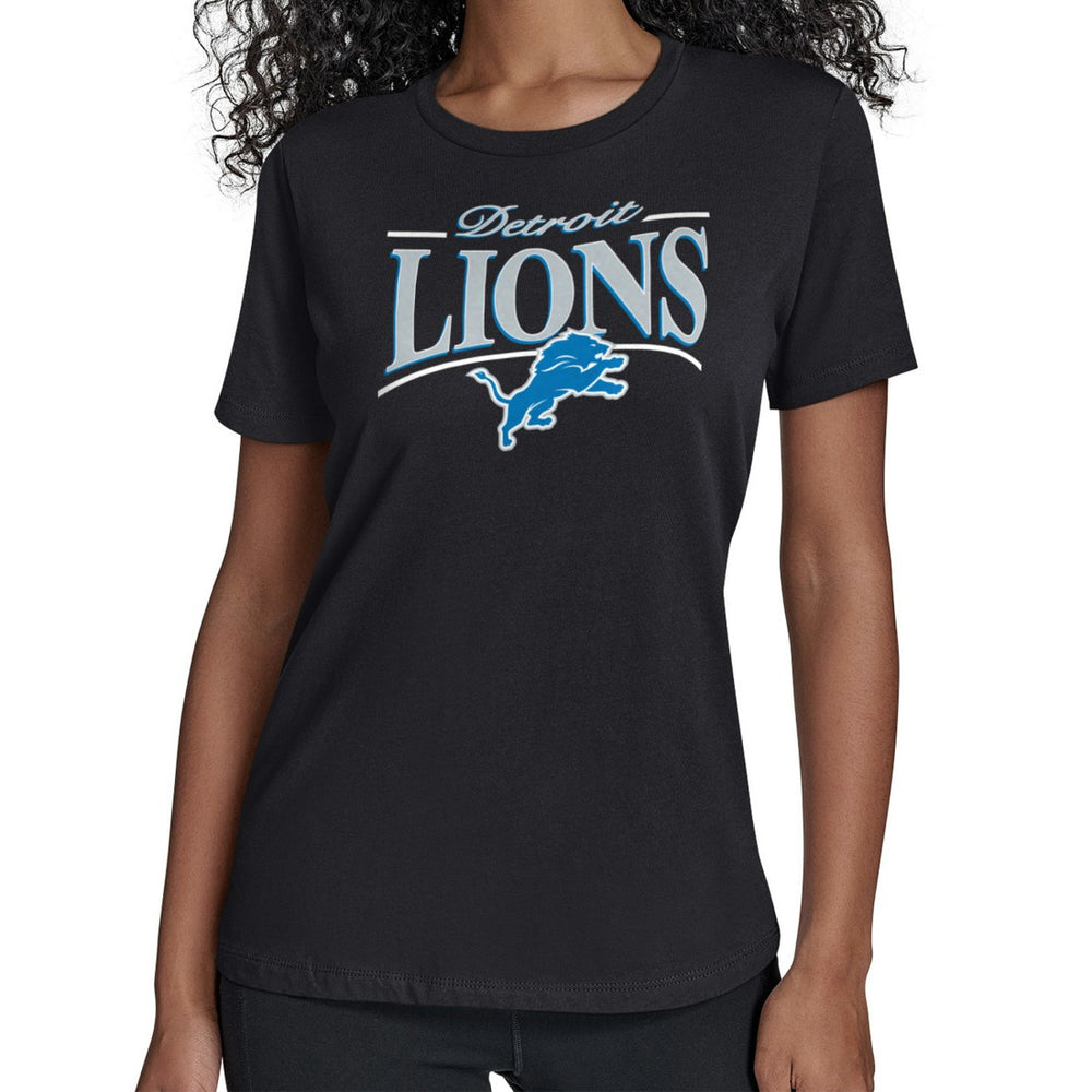 Detroit Lions Starter Women's Arch Stripe T-Shirt | NFL Hot