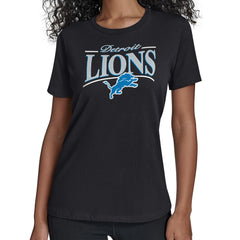 Detroit Lions Starter Women's Arch Stripe T-Shirt | NFL Hot