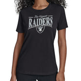 Las Vegas Raiders Starter Women's Arch Stripe T-Shirt | NFL Outlet