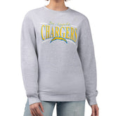 Los Angeles Chargers Starter Women's Arch Stripe Fleece Pullover Sweatshirt | NFL Discount