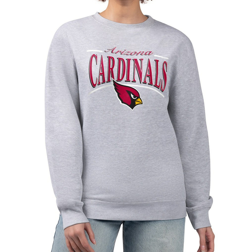 Arizona Cardinals Starter Women's Arch Stripe Fleece Pullover Sweatshirt | NFL On sale