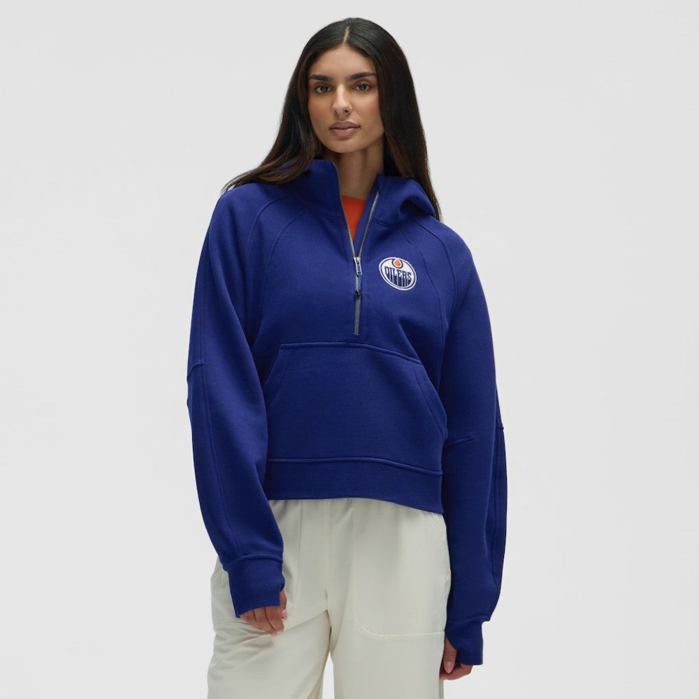 Edmonton Oilers lululemon Women's Scuba Oversized Half-Zip Hoodie - NHL Hoodies