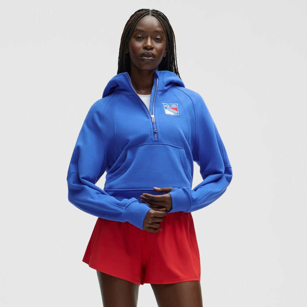 New York Rangers lululemon Women's Scuba Oversized Half-Zip Hoodie - NHL Hoodies