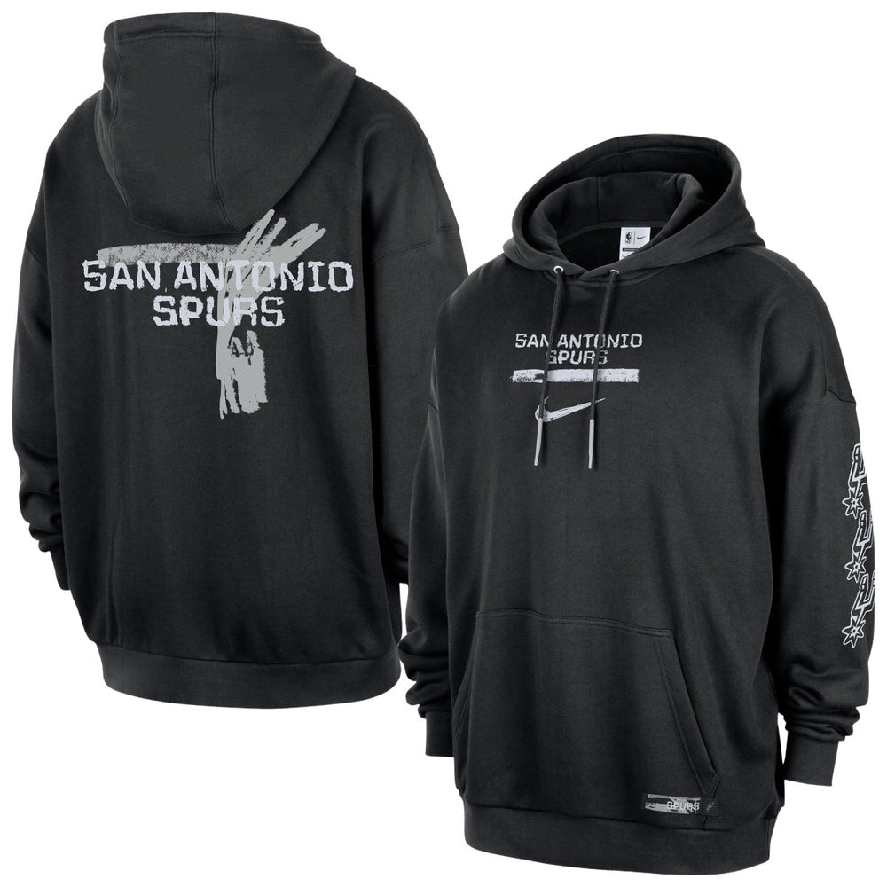 Black San Antonio Spurs Courtside Club Premium Hoodie | NBA