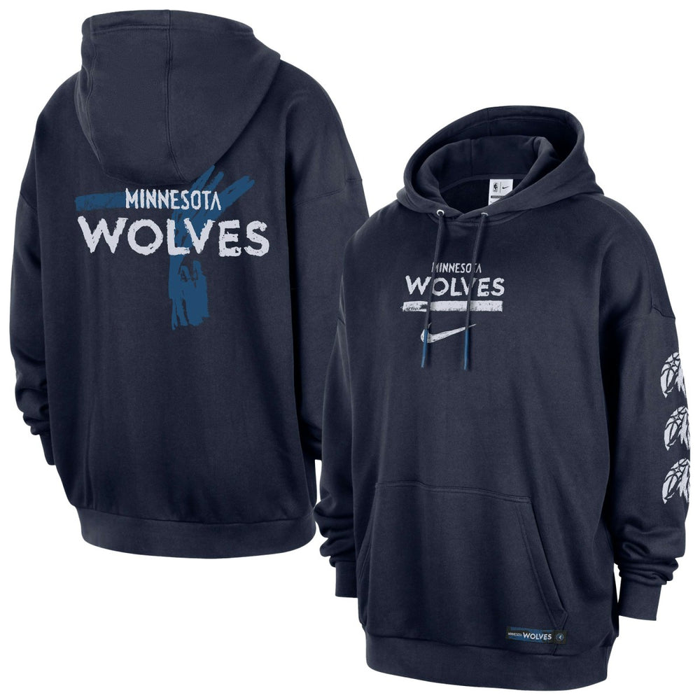 Navy Minnesota Timberwolves Courtside Club Premium Hoodie | NBA