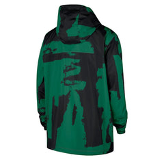 Black/Kelly Green Boston Celtics Courtside Club Premium Woven Full-Zip Hooded Jacket | NBA