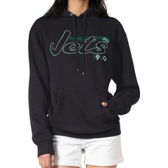 New York Jets Starter Women's Groovy Script Pullover Hoodie | NFL New