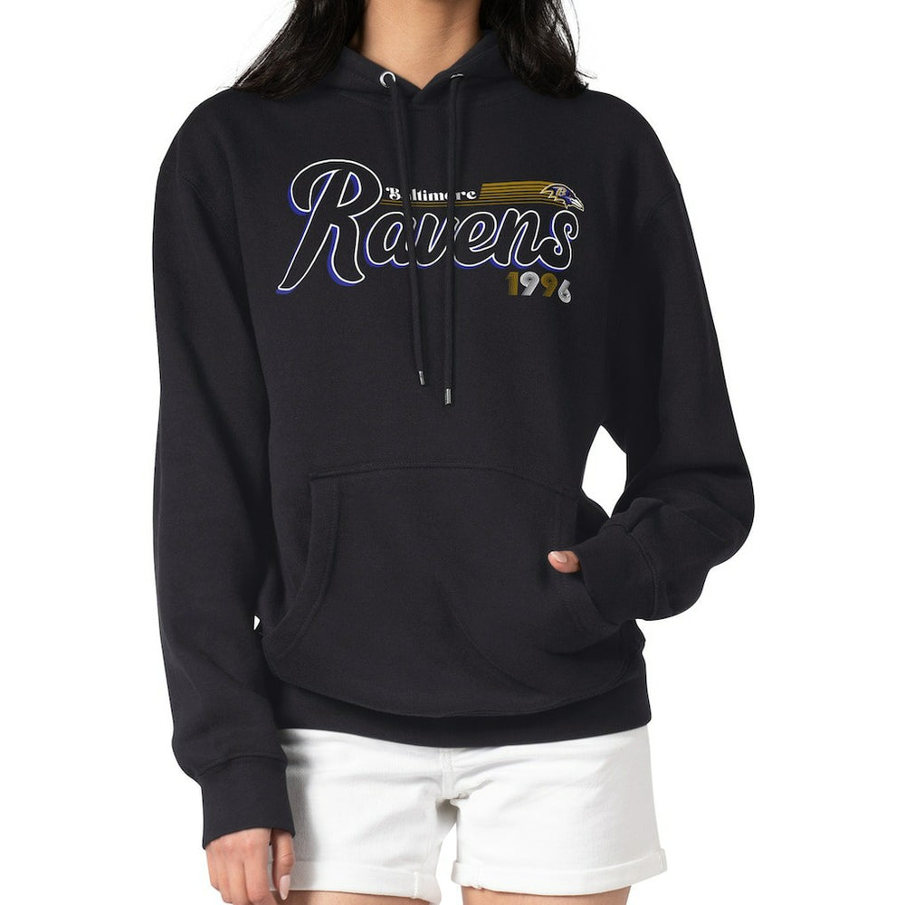 Baltimore Ravens Starter Women's Groovy Script Pullover Hoodie | NFL Near me