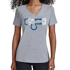 Indianapolis Colts Starter Women's Color Shading V-Neck T-Shirt | NFL Sale