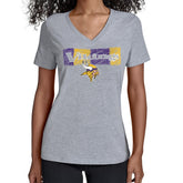 Minnesota Vikings Starter Women's Color Shading V-Neck T-Shirt | NFL Outlet