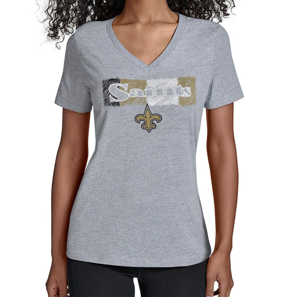 New Orleans Saints Starter Women's Color Shading V-Neck T-Shirt | NFL Near me