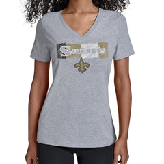 New Orleans Saints Starter Women's Color Shading V-Neck T-Shirt | NFL Near me