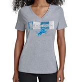Detroit Lions Starter Women's Color Shading V-Neck T-Shirt | NFL Hot