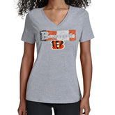 Cincinnati Bengals Starter Women's Color Shading V-Neck T-Shirt | NFL Discount
