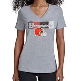 Cleveland Browns Starter Women's Color Shading V-Neck T-Shirt | NFL US