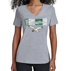 Philadelphia Eagles Starter Women's Color Shading V-Neck T-Shirt | NFL On sale