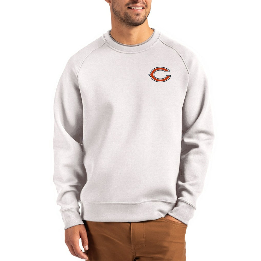 Chicago Bears Cutter & Buck Team Logo Roam Recycled Raglan Pullover Sweatshirt | NFL New