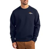Denver Broncos Cutter & Buck Primary Logo Roam Recycled Raglan Pullover Sweatshirt | NFL Online