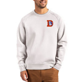 Denver Broncos Cutter & Buck Throwback Roam Recycled Raglan Pullover Sweatshirt | NFL Online