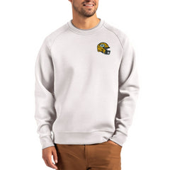 Green Bay Packers Cutter & Buck Helmet Roam Recycled Raglan Pullover Sweatshirt | NFL New