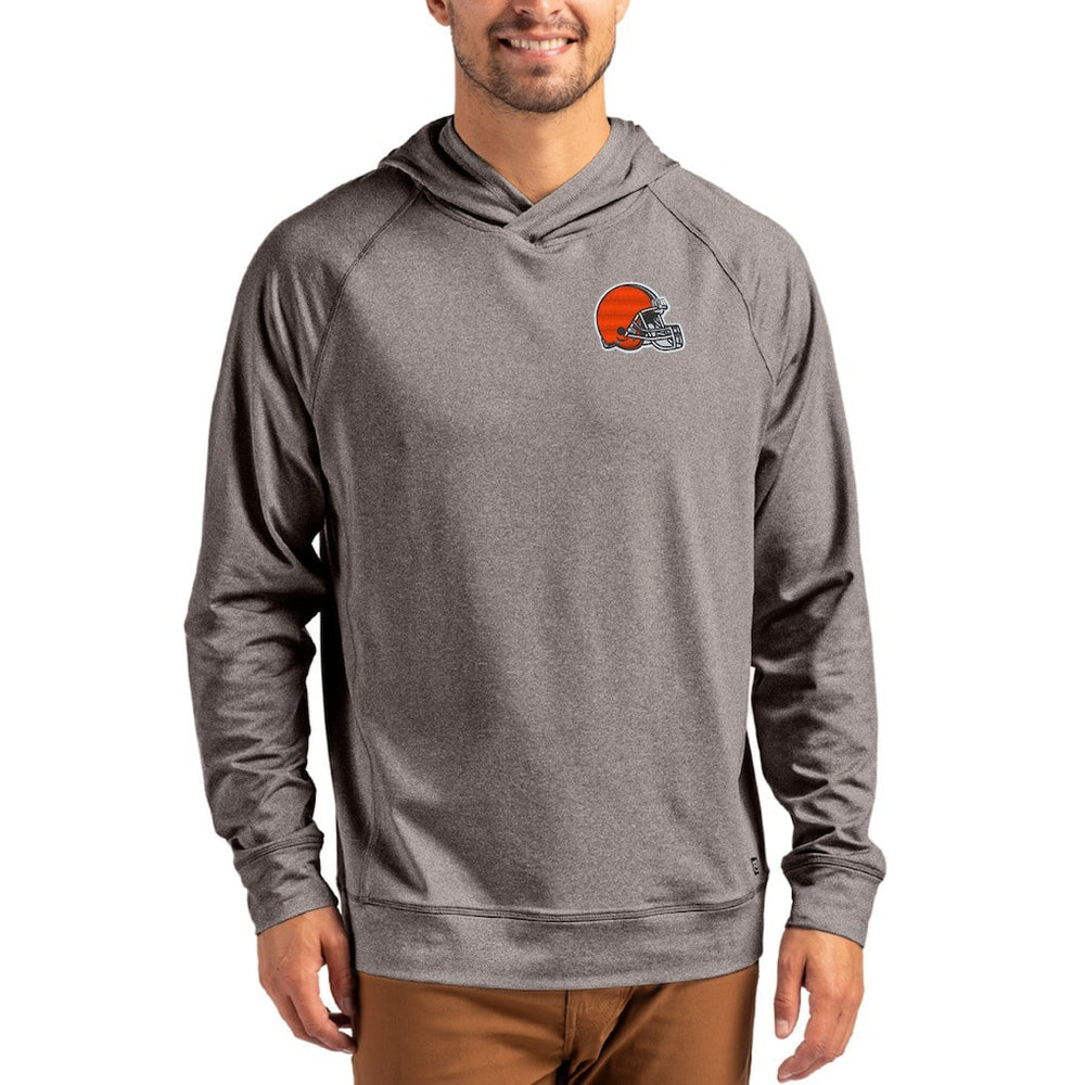 Cleveland Browns Cutter & Buck Adapt Knit Recycled Raglan Pullover Hoodie | NFL US