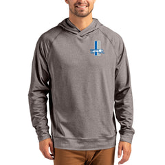 Detroit Lions Cutter & Buck Adapt Historic Knit Recycled Raglan Pullover Hoodie | NFL Outlet