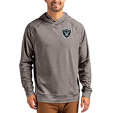 Las Vegas Raiders Cutter & Buck Adapt Knit Recycled Raglan Pullover Hoodie | NFL New