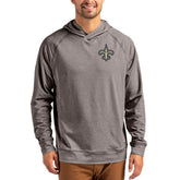 New Orleans Saints Cutter & Buck Adapt Knit Recycled Raglan Pullover Hoodie | NFL On sale