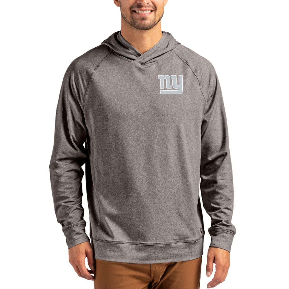 New York Giants Cutter & Buck Adapt Knit Recycled Raglan Pullover Hoodie | NFL Sale