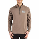 New York Giants Cutter & Buck Adapt Eco Knit Stretch Recycled Quarter-Zip Pullover | NFL Online
