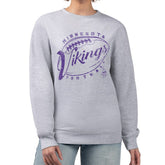 Minnesota Vikings G-III 4Her by Carl Banks Women's Distressed Graphics Fleece Pullover Sweatshirt | NFL Discount