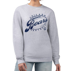 Chicago Bears G-III 4Her by Carl Banks Women's Distressed Graphics Fleece Pullover Sweatshirt | NFL Hot