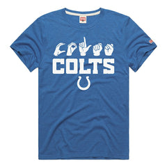 Indianapolis Colts Homage Unisex NFL ASL Collection by Love Sign Tri-Blend T-Shirt | NFL On sale